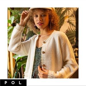 POL Wool Mohair Blend Vintage Cardigan Sweater